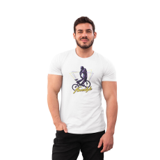  D&B Férfi/Unisex Póló ST00211 Free Style Fehér-Méret 5XL