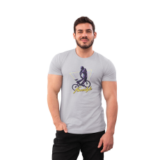  D&B Férfi/Unisex Póló ST00211 Free Style Szürke-Méret 5XL