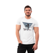 D&B Férfi/Unisex Póló ST00214 Bike Stunt Fehér-Méret 5XL férfi póló