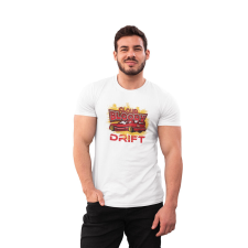 D&B Férfi/Unisex Póló ST00215 Drift Fehér-Méret M férfi póló
