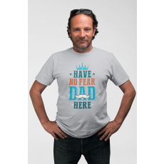  D&B Férfi/Unisex Póló ST00223 Dad Here Szürke-Méret M