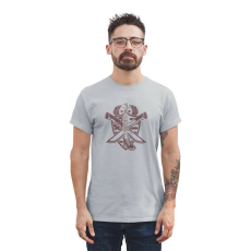  D&B Férfi/Unisex Póló ST00232 Army Szürke-Méret 5XL