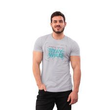D&B Férfi/Unisex Póló ST00237 Stay Wild Szürke-Méret 4XL férfi póló