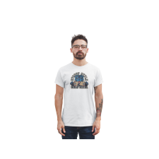D&B Férfi/Unisex Póló ST00239 Street Style Fehér-Méret L férfi póló