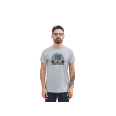  D&B Férfi/Unisex Póló ST00239 Street Style Szürke-Méret 5XL