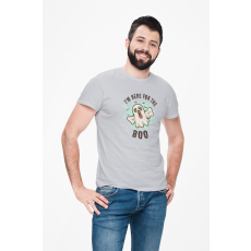  D&B Férfi/Unisex Póló ST00251 Halloween Szürke-Méret XL