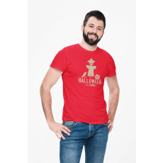  D&B Férfi/Unisex Póló ST00253 Halloween Fehér-Méret 4XL