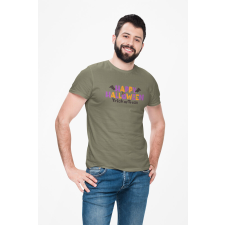D&B Férfi/Unisex Póló ST00260 Halloween Katonai zöld-Méret 2XL férfi póló