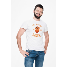D&B Férfi/Unisex Póló ST00261 Halloween Fehér-Méret 3XL férfi póló