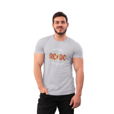 D&B Férfi/Unisex Póló ZN00002 AC-DC Szürke-Méret 5XL férfi póló