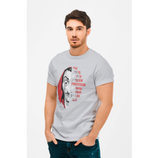 D&B Money Heist Férfi/Unisex Póló, Szürke, 5XL