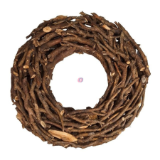 D&amp;D Koszorú gallyakból fa 60x20 cm natúr dekorációs kellék
