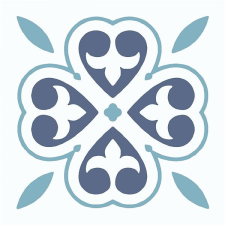 d-c-fix Samolepicí podlahové čtverce orientální květina tapéta, díszléc és más dekoráció