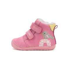D.D.step BAREFOOT bélelt bőrcsizma W070-52624B-20 gyerek csizma, bakancs