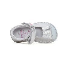 D.D. Step barefoot csillogós ezüst nyitott cipő - 24 gyerek cipő