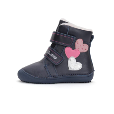 D.D. Step barefoot szívecskékkel, bélelt bokacipő cipő - W063-42152
