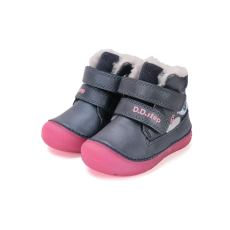 D.D. Step bélelt téli csizma, Luminous talp, madárkás (20-25 méret) W082-52314B (20)