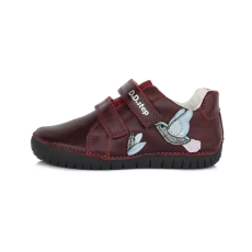 D.D. Step bordó madaras zárt cipő - S050-674A