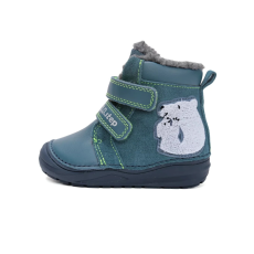 D.D. Step D.D.Step Kisfiú Bélelt bokacipő - Macis - Kék - W071-52346B-21