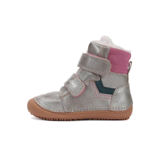 D.D. Step D.D.Step Kislány Barefoot Bélelt bokacipő - Ezüst - W063-52804D-36