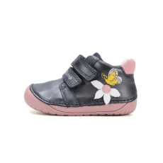 D.D. Step D.D.Step Kislány Barefoot Zárt cipő virágos lepkés - Rózsaszín, kék - S070-52656A
