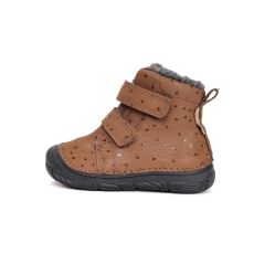 D.D. Step D.D.Step Kislány Bélelt bokacipő - Barna csilligós - W082-52674E