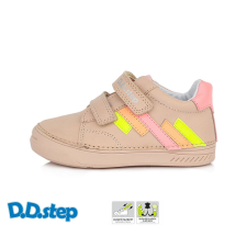 D.D.step – Gyerekcipő – Átmeneti bőrcipő – rózsaszín, sárga 29 gyerek cipő