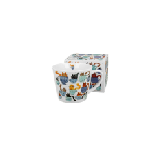  D.G.44065 Porcelánbögre 600ml, dobozban, Teacup Cats bögrék, csészék