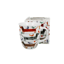  D.G.53975 Porcelánbögre 650ml, dobozban, Long Dogs konyhai eszköz