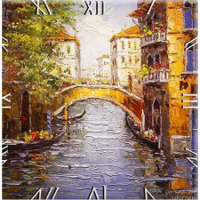 D.I.19-05 Üveg falióra 30x30cm, Velence falióra