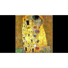  D.I.19-06 Üveg falióra 30x30cm, Klimt:The Kiss falióra