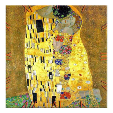 D.I.19-06 Üveg falióra 30x30cm, Klimt:The Kiss falióra