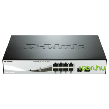 D-Link DGS-1210-08P Gigabit Smart Managed PoE Switch hub és switch