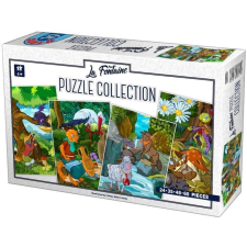 D-toys La Fontaine meséi 4 az 1-ben puzzle puzzle, kirakós