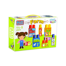 D-Toys Maxi Blocks: Farm fejlesztő építőjáték barkácsolás, építés