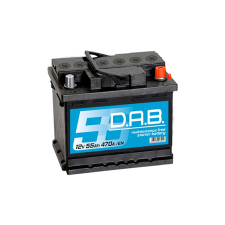 DAB Akkumulátor 55Ah, 470A, jobb + - DAB autóalkatrész
