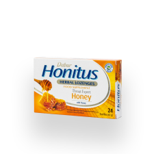 Dabur honitus honey méz ízű gyógynövényes szopogató tabletta 24 db gyógyhatású készítmény