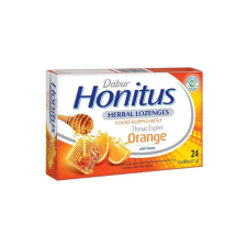 Dabur honitus orange narancs ízű gyógynövényes szopogató tabletta 24 db gyógyhatású készítmény