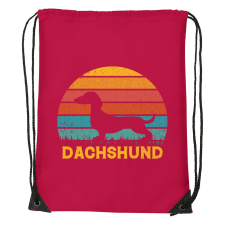  Dachshund02 - Sport táska Piros egyedi ajándék