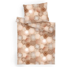 Dadka 140 × 200 cm, 70 × 90 cm ágynemű, pamut - Mandala, bézs (8595085965051) lakástextília