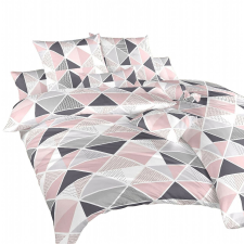 Dadka  Pyramidy bavlna, 140 × 200, 70 × 90 cm, pudrové (8596132129358) lakástextília