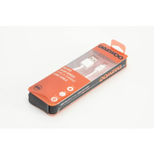 Daewoo microUSB kábel, 1 méter, fehér kábel és adapter