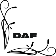 DAF oldalüveg matrica autó dekoráció