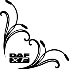 DAF -XF-oldalablak matrica autó dekoráció