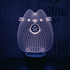 Dagadt macska :) 3D led lámpa világítás