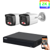 Dahua 2 biztonsági kamerás IP kamera rendszer 4MP színes éjszakai képpel (DAHUA-IP-4MP-TL1-02)