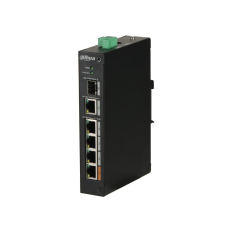 Dahua 4 portos PoE switch (PFS3106-4ET-60) (PFS3106-4ET-60) hub és switch