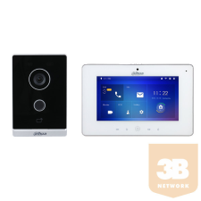 Dahua IP video kaputelefon szett - KTW01 (Wi-Fi / VTO2211G-WP + VTH5221DW-S2) kaputelefon