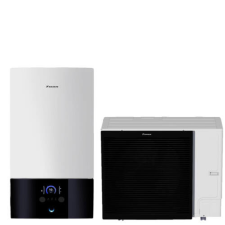 Daikin Altherma 3 osztott hőszivattyú, 16kW, fűtésre-hűtésre, 3 fázis, +6kW beépített fűtőpatron hőszivattyú