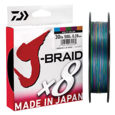  Daiwa J-Braid X8 Multicolor 8 Braid 300m 0,10mm fonott zsinór (12755-110) horgászzsinór